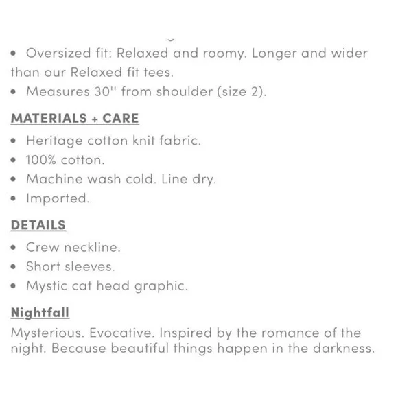 TORRID Nightfall Oversized Mystical Cat Head Graphic Tee NWT Size 2X - Picture 15 of 15